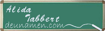 Alida Tabbert Visitenkarte